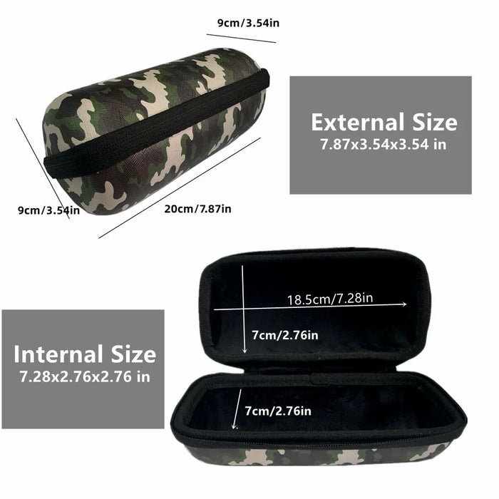 For JBL Flip 6 / 5 / 4 Storage Bag Wireless Bluetooth-compatible Speaker Protective Case Hard Shell EVA Carrying Pouch with Strap - 7