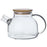 600ML Transparent Teapot Heat Resistant High Borosilicate Glass Water Kettle Shatterproof Juice Jug ( No FDA, BPA Free ) - 1