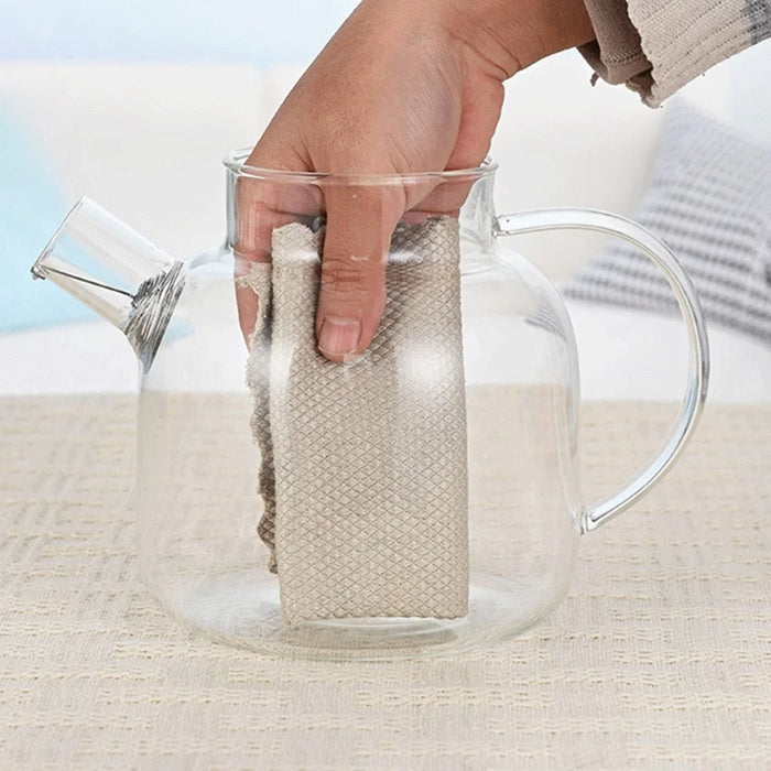 600ML Transparent Teapot Heat Resistant High Borosilicate Glass Water Kettle Shatterproof Juice Jug ( No FDA, BPA Free ) - 6