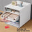 Open Style Desktop Organizer 4-Drawer Storage Box A4 File Cabinet Workstation Organizer for Office / Home - 3