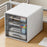 Drawer Style Desktop Organizer 4-Tier Clear File Cabinet A4 Documents Workspace Storage Box for Office / Home - 2