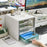 Drawer Style Desktop Organizer 4-Tier Clear File Cabinet A4 Documents Workspace Storage Box for Office / Home - 4