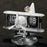 Time Flyer Flip Clock Desktop Automatic Mechanical Clock Decorative Aircraft Shaped Table Clock - White - 1