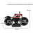 Motorcycle Design Flip Desk Clock Creative Decorative Mechanical Timepiece - Black+Red - 5