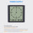 TS-8675 Multifunctional Digital Wall Clock Large Screen Display Temperature Humidity Meter Alarm Clock - 6