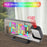 TS-9210 RGB Mirror Projection Clock Large Screen Digital Alarm Clock Desktop Electronic Clock - 2