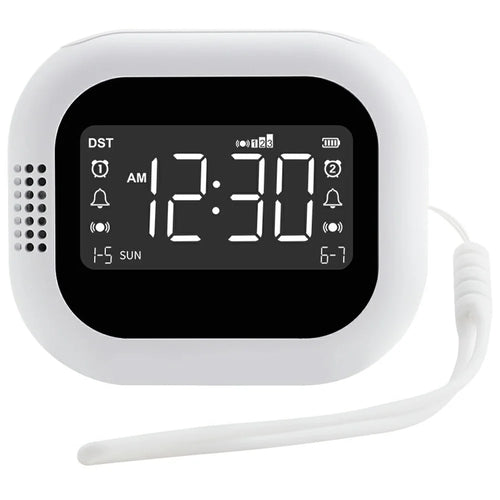 TS-BC700 Portable Vibrating Alarm Clock Multifunction Rechargeable Vibration Clock for Deaf / Elderly / Heavy Sleepers - 1