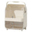 Makeup Organizer Large Capacity Multi-Layer Flip Top Storage Box With Handle Dust-Proof Cosmetic Case, L Size - Yellow - 2