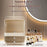 Makeup Organizer Large Capacity Multi-Layer Flip Top Storage Box With Handle Dust-Proof Cosmetic Case, L Size - Yellow - 4