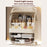 Makeup Organizer Large Capacity Multi-Layer Flip Top Storage Box With Handle Dust-Proof Cosmetic Case, L Size - Yellow - 7