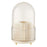 Rotating Makeup Brush Holder Organizer Eyeshadow Brushes Eyebrow Pencils Desktop Cosmetic Storage Box with Lid - Beige - 1