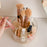 Rotating Makeup Brush Holder Organizer Eyeshadow Brushes Eyebrow Pencils Desktop Cosmetic Storage Box with Lid - Beige - 4