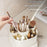 Rotating Makeup Organizer with Drawer Cosmetic Brush Holder Lipstick Eyebrow Pencil Storage Rack - Beige - 3