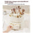 Rotating Makeup Organizer with Drawer Cosmetic Brush Holder Lipstick Eyebrow Pencil Storage Rack - Beige - 4