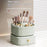 Rotating Makeup Organizer with Drawer Cosmetic Brush Holder Lipstick Eyebrow Pencil Storage Rack - Beige - 7