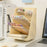 Slanted Cosmetic Organizer Multi-Tier Compartments Plastic Makeup Storage Box Desktop Holder - Beige - 4
