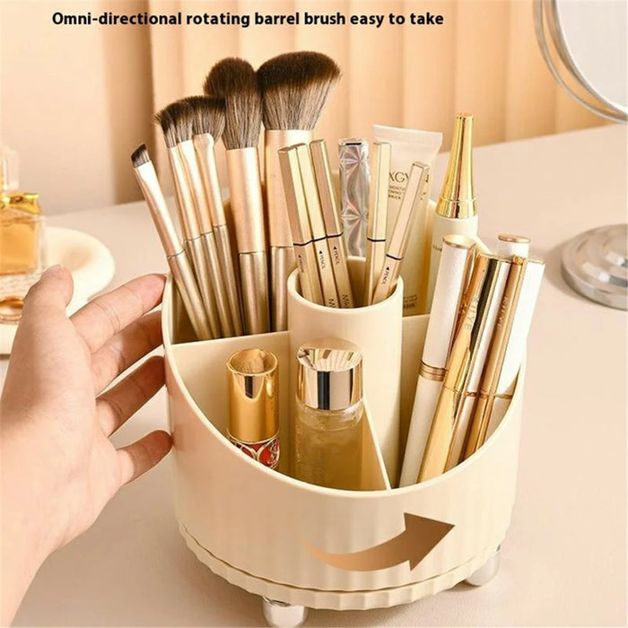 Rotating Makeup Brush Holder Eyeshadow Brushes Eyeliner Lipstick Cosmetic Stationery Organizer - 3