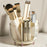 Rotating Makeup Brush Holder Desktop Cosmetic Organizer Eyebrow Pencil Storage Box - Beige - 1