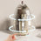 Rotating Makeup Organizer Vanity Cosmetic Brush Holder 360 Degree Spin Storage Box with Lid - Beige - 3