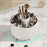 Vertical Stripes Design Rotating Makeup Brush Holder ABS Desktop Organizer Cosmetic Storage Container - White - 4