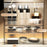 Size L Flip Cover Luxury Clear Makeup Organizer 3 Tier Dustproof Cosmetic PET Storage Box + Lipstick Holder - Beige - 5