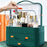 Large Size Cosmetic Organizer with Drawers Dustproof Makeup Skincare Products Storage Box - Blackish Green - 3