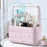 Large Size Cosmetic Organizer with Drawers Dustproof Makeup Skincare Products Storage Box - Blackish Green - 7