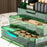 Portable Cosmetic Organizer Clear Storage Box Lipstick Skincare Products Makeup Holder - Green - 6
