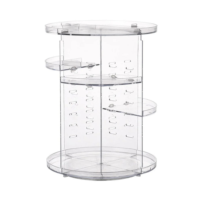Rotating Makeup PS Organizer Vanity Transparent Cosmetic Storage Rack Lipstick Eyebrow Pencil Skincare Holder - 2