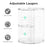 Rotating Makeup PS Organizer Vanity Transparent Cosmetic Storage Rack Lipstick Eyebrow Pencil Skincare Holder - 7