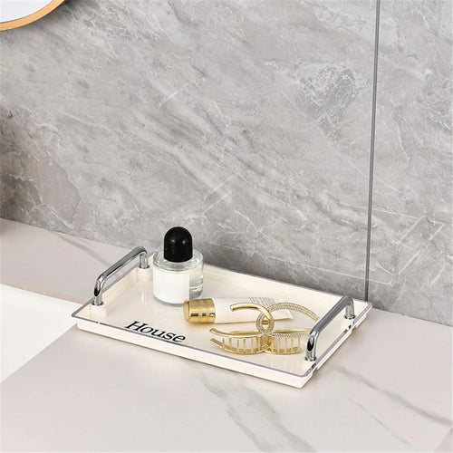 Single Layer Medium Size Cosmetic Organizer Makeup Storage Rack Lipstick Skincare Holder Stand - Beige - 1