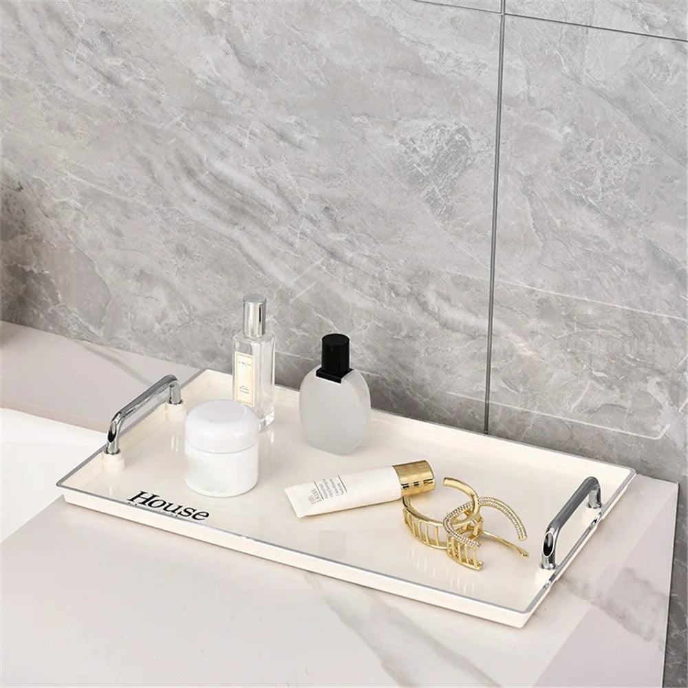 Single Layer Large Size Cosmetic Organizer Makeup Storage Rack Lipstick Skincare Holder Stand - Beige - 1