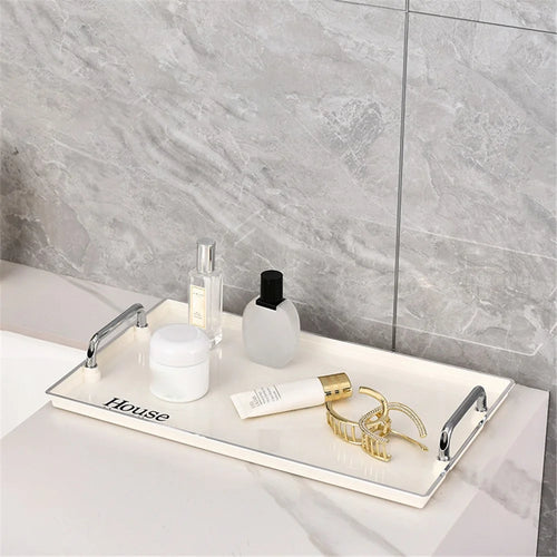 Single Layer Large Size Cosmetic Organizer Makeup Storage Rack Lipstick Skincare Holder Stand - Beige - 1