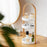 Portable Cosmetic Skincare Organizer Jewelry Storage Rack 3-Layer Round Tray ABS Shelf - Wood Color - 2