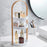 Portable Cosmetic Skincare Organizer Jewelry Storage Rack 3-Layer Round Tray ABS Shelf - Wood Color - 3