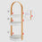 Portable Cosmetic Skincare Organizer Jewelry Storage Rack 3-Layer Round Tray ABS Shelf - Wood Color - 7