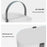 Single Layer Desktop Organizer Basket Multifunctional ABS Storage Rack with Arched Handle - 3