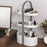 3 Layer Desktop Organizer Portable Basket Multifunctional ABS Storage Rack with Arched Handle - 6