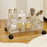 Single Layer Clear PET Storage Cart Bathroom Bedroom Living Room Cosmetic Organizer Rack with Wheels - 4