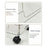 Dual Layer Clear PET Storage Cart Bathroom Bedroom Living Room Cosmetic Organizer Rack with Wheels - 2