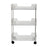 Clear 3-Tier Rolling Cart with Wheels Organizer Storage Rack for Bathroom Makeup Cosmetics Countertop - 1