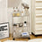 Clear 3-Tier Rolling Cart with Wheels Organizer Storage Rack for Bathroom Makeup Cosmetics Countertop - 2