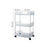 Clear 3-Tier Rolling Cart with Wheels Organizer Storage Rack for Bathroom Makeup Cosmetics Countertop - 7