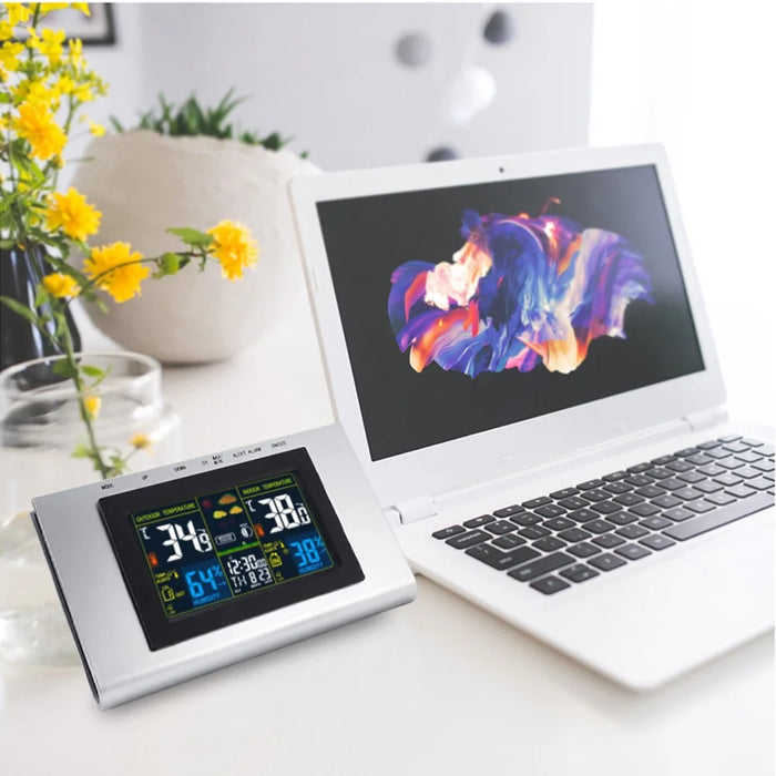 TS-H127G Multifunction Wireless Weather Station Color Display Alarm Clock Digital Thermometer Hygrometer - 5