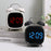 GH8032 Creative LED Alarm Clock Large Volume Metal Bell Digital Clock for Heavy Sleepers - Black Shell / White Light - 4