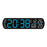5512 LED Digital Alarm Clock Multi Function Time Temperature Date Display Electronic Clock - Black Shell / Blue Digital Display - 1