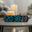 5512 LED Digital Alarm Clock Multi Function Time Temperature Date Display Electronic Clock - Black Shell / Blue Digital Display - 2