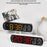 5512 LED Digital Alarm Clock Multi Function Time Temperature Date Display Electronic Clock - Black Shell / Blue Digital Display - 3