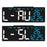 6668 LED Digital Alarm Clock Temperature Display USB Output Multiple Alarms Desktop Clock - Black Shell / Blue Digital Display - 2