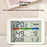 2310 Ultra Thin Magnetic Digital Clock Multi Function LCD Temperature Humidity Display Bedside Alarm Clock - White - 2